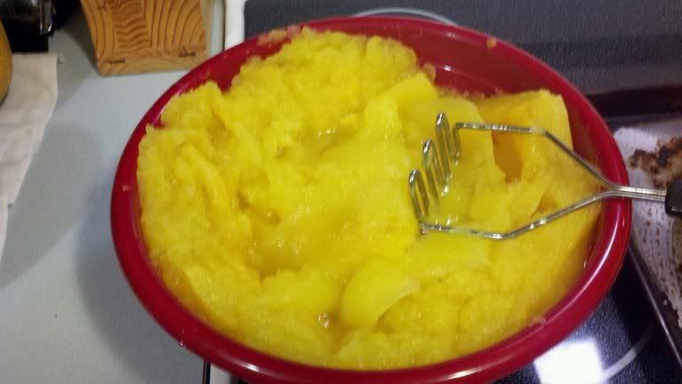 Mashed pumpkin