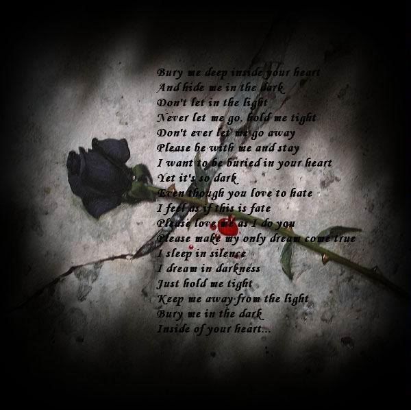 dark love poems. Images for gothic love poem