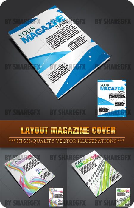 magazine layout cover. Layout magazine cover