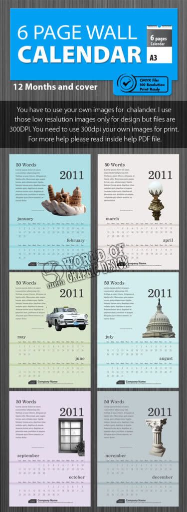 2011 Calendar Psd Free Download. Wall Calendar 2011. PSD | JPG