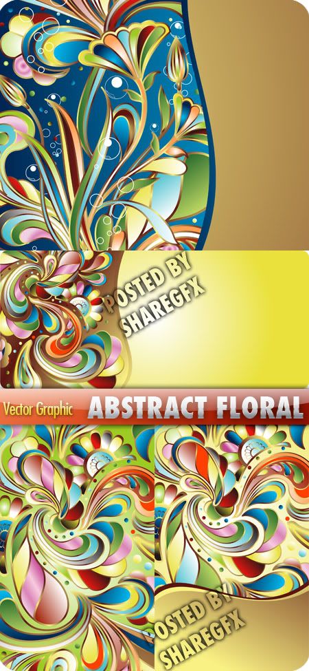 Abstract floral Vector