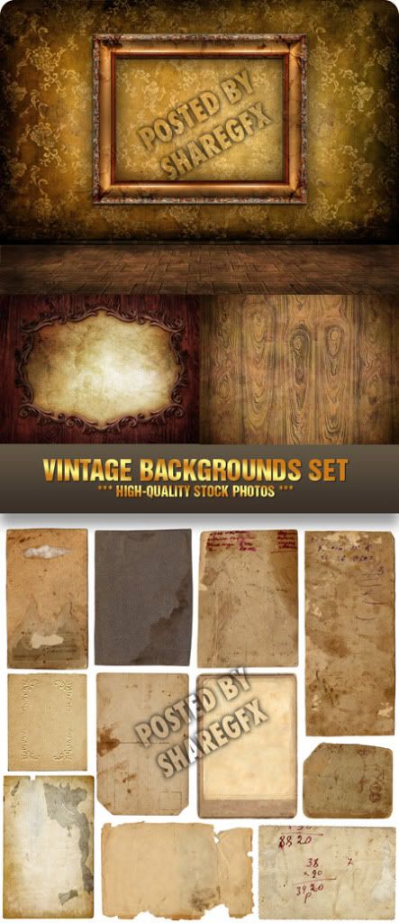 Vintage Backgrounds Set