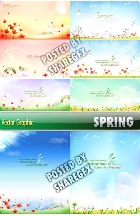 Spring backgrounds Vector