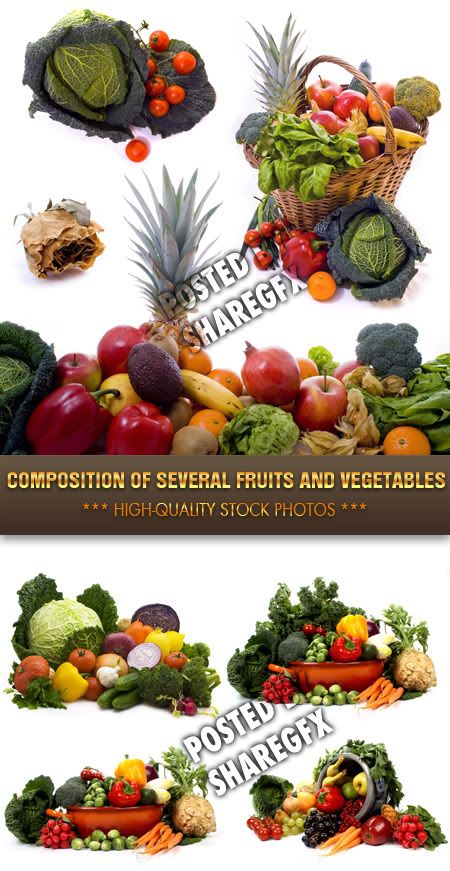 Composition of several fruits and vegetables