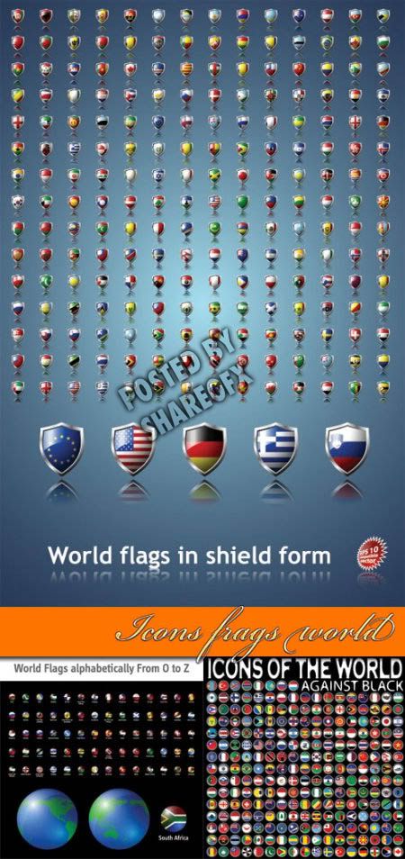 World+flags+vector+free+download