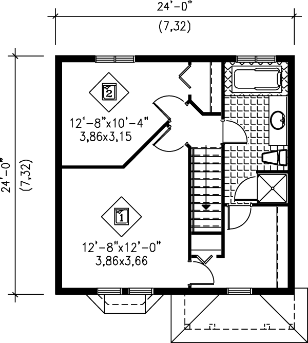 plano segundo piso de casa