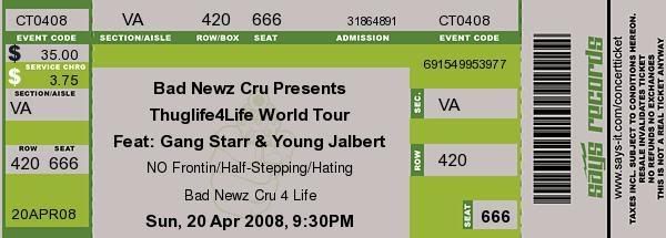 Concert Ticket Generator - J. Albert Bowden II