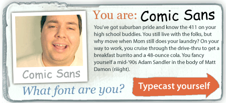 Typecast J. Albert Bowden II as Comic Sans!