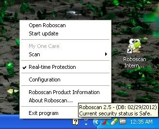 Roboscan Internet Security notifications