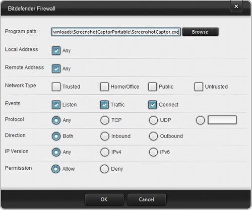 Adding a new rule to Firewall Adding a new rule to Firewall