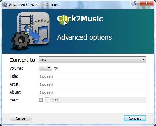 Advanced Conversion Options Advanced Conversion Options