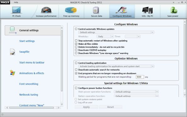 Configuring Windows Configuring Windows