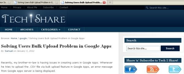 Actual Web Page Actual webpage