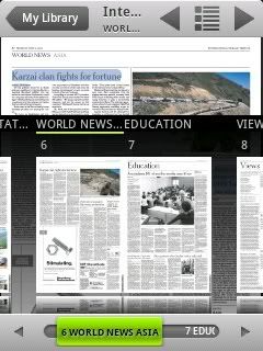 Browsing through pages Browsing through pages