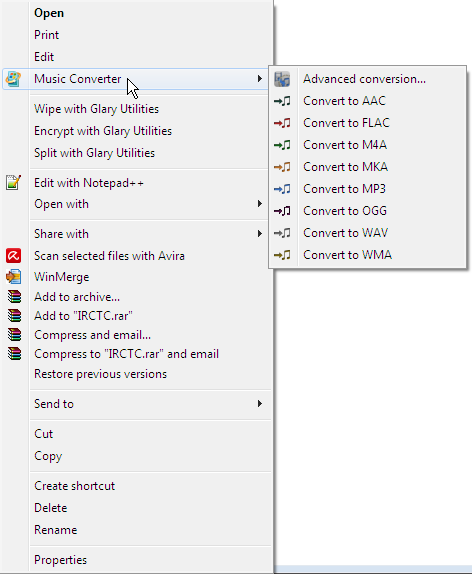Organizing Context Menu Entries as cascaded menus