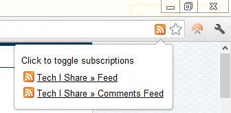 Subscribing through Slick RSS Feed Finder Subscribing through Slick RSS Feed Finder