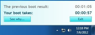 Startup Windows Time taken for Windows to boot