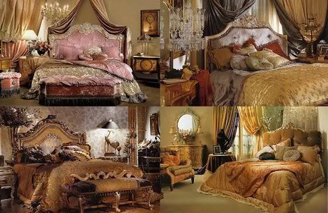 PROVASI Italian luxury classic furniture Gold bedroom Furniture