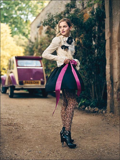 Emma Watson retro fashion ad campaign