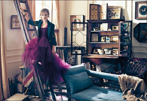 Emma Watson retro fashion ad campaign