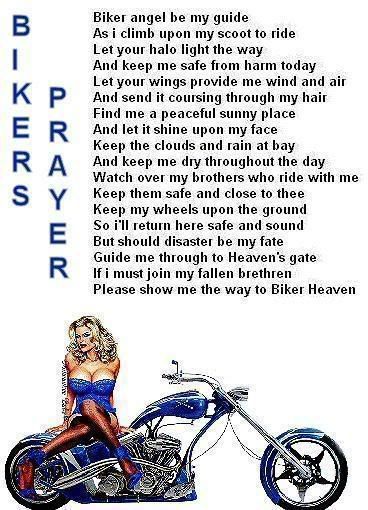 bikers prayer