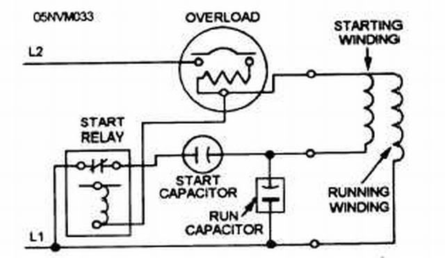 3 capacitor 240v motor, how to hook up capacitors? On SpeedAire 5F563  compressor - DoItYourself.com Community Forums Phase A Matic Wiring-Diagram DoItYourself.com