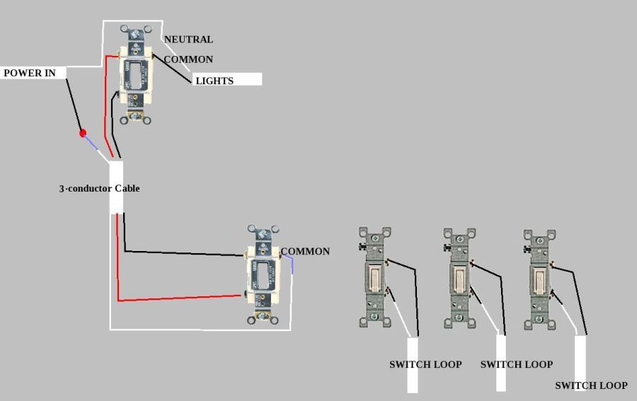 Wiring two switches - DoItYourself.com Community Forums