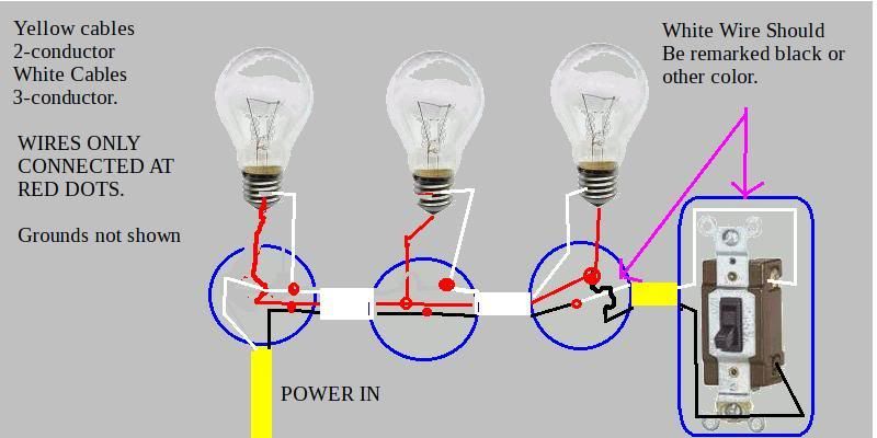 Wiring Two Lights In Series / Simple Home Electrical Wiring Diagrams