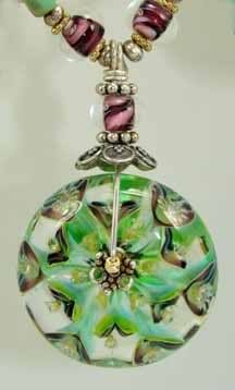 green lotus pendant