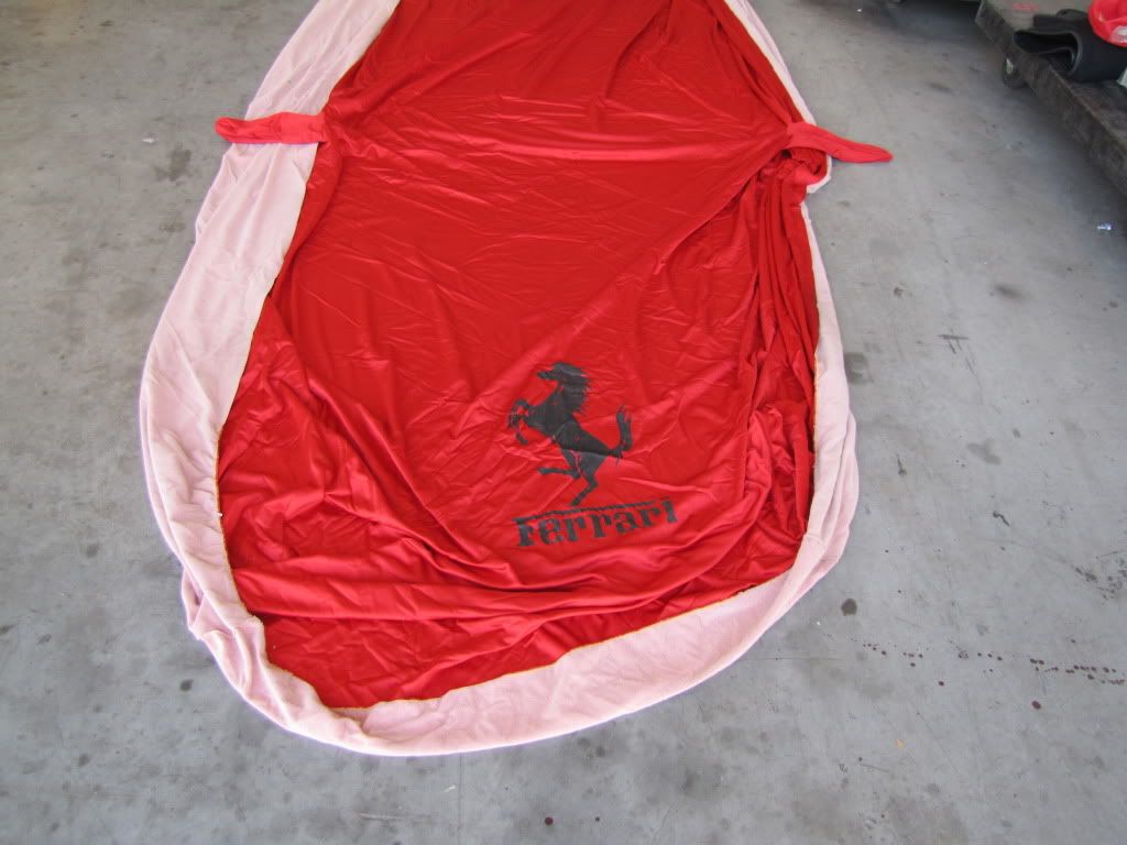 Rare OEM Ferrari 348/355 Red Car Cover W/ OEM Red Ferrari Duffel Bag! BimmerFest BMW Forum