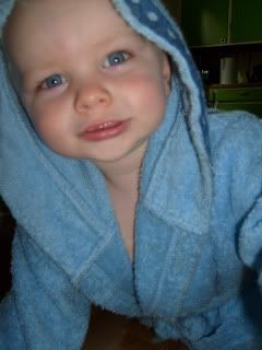 Sem in zijn badjas :D