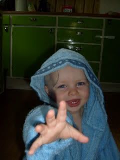 Sem in zijn badjas :D