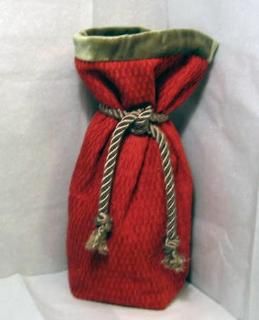 Homemade Fabric Gift Bags for Wine Bottles and More
