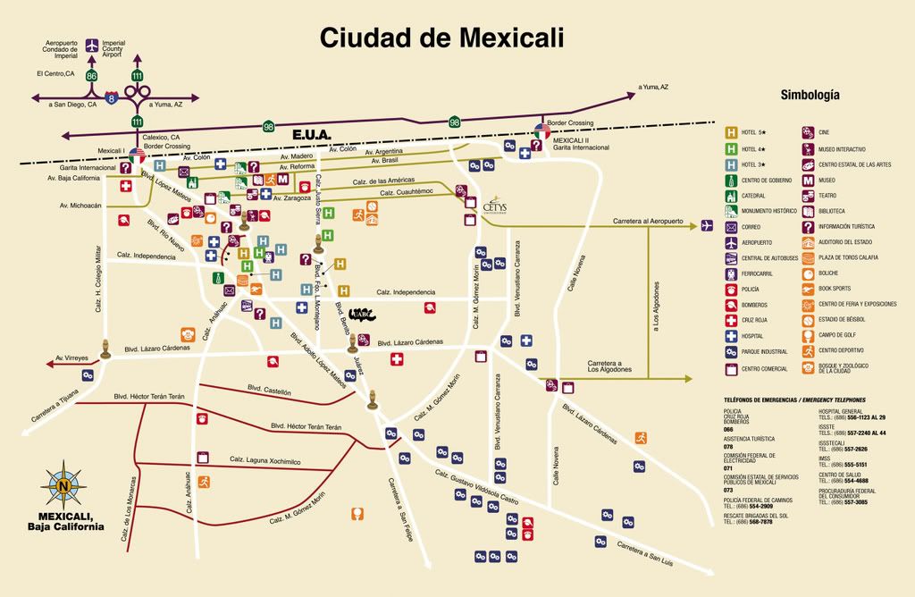 Mexicali Mapa