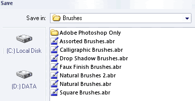 Save Photoshop brush