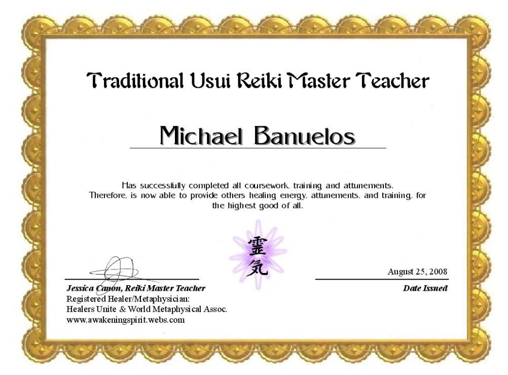 Reiki Master Teacher