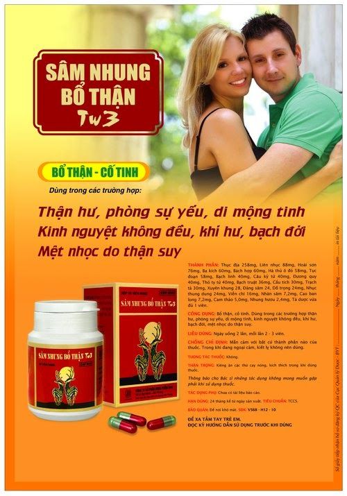 sâm nhung bổ thận trung ương 3 Sâm nhung bổ thận trung ương 3 | thuoc bo than