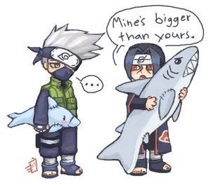 Kakashi and Itachi compare sizes Pictures, Images and Photos