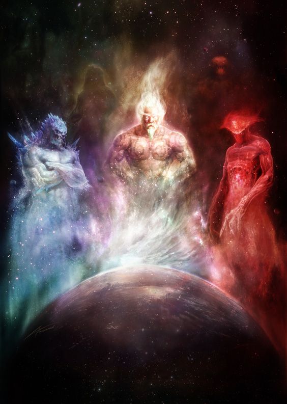 The four Gods of Saphir
