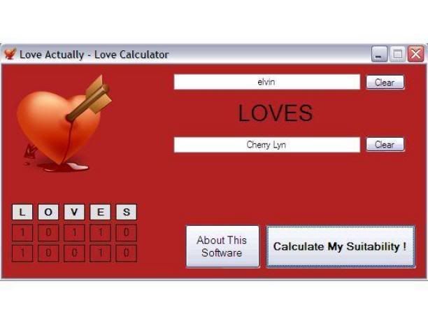 Love Calculator For Vista