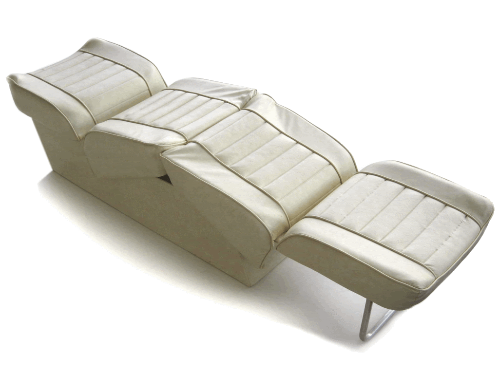 Sunlounger Boat Seat Marine Back to Back Lounge Off White Ivory Larson 