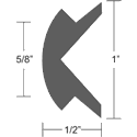 Taco Rubrail V120303 Blue Insert Rubber Boat Molding Rub Rail Larson 1 