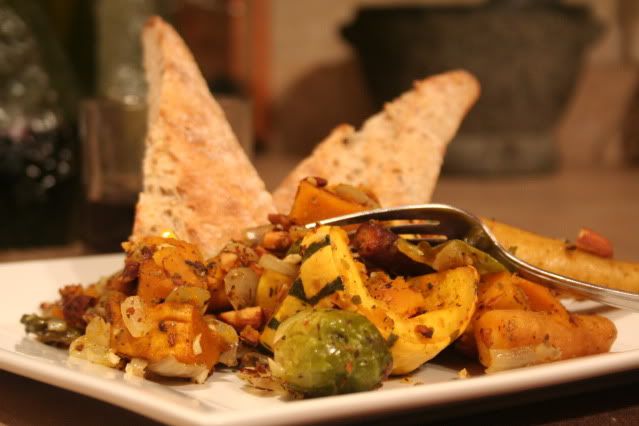 Squash with bread