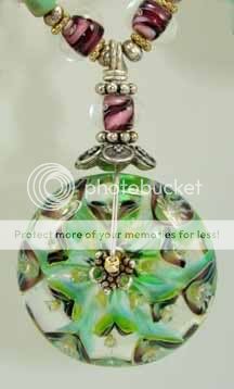 green lotus pendant