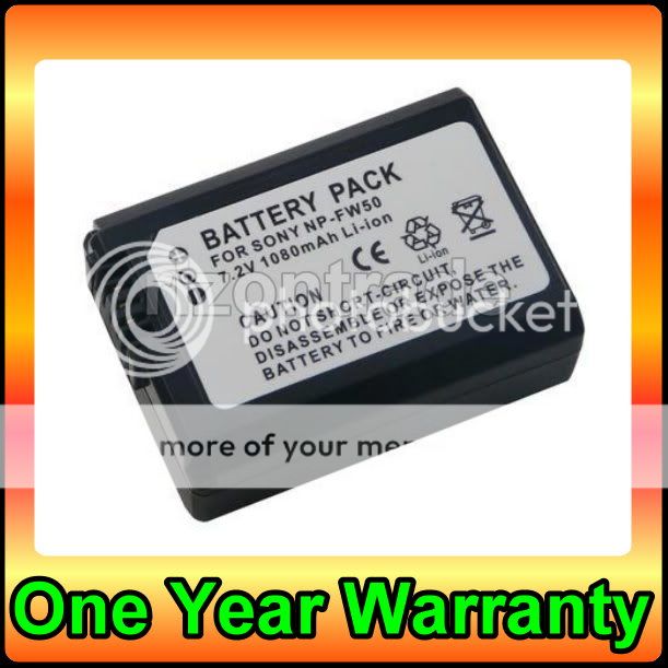 Battery for Sony NP FW50 SLT A55 A33 A35 NEX C3 NEX 5  