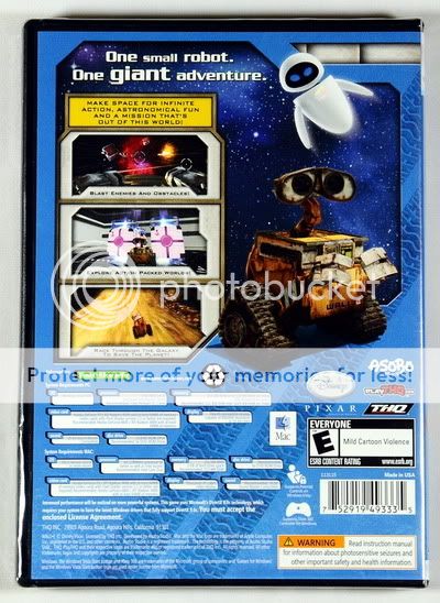 WALL E (PC Games) For PC & Mac New Sealed Pixar THQ 752919493335 