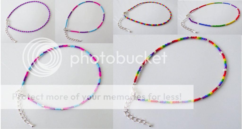 rainbow waist beads